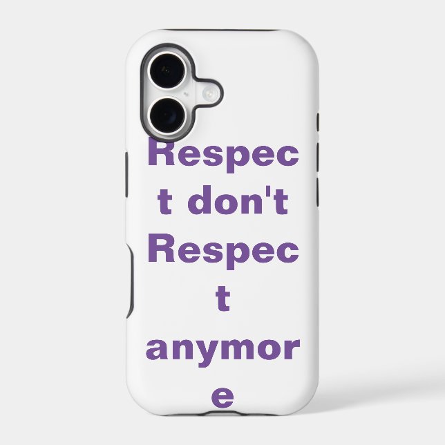 Respect Iphone Case (Back)