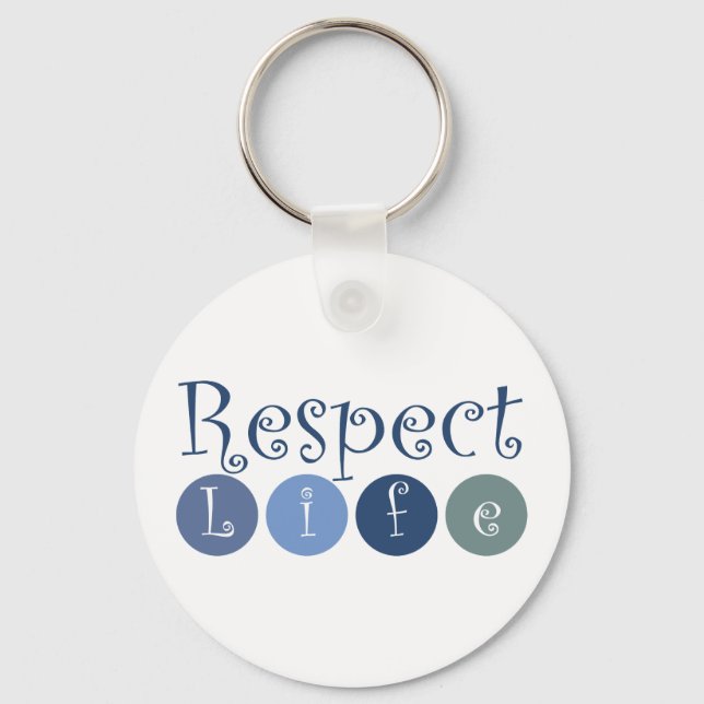 Respect Life Circle Keychain (Front)