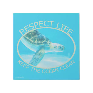 Respect Life, Keep the Ocean Clean Gallery Wrap