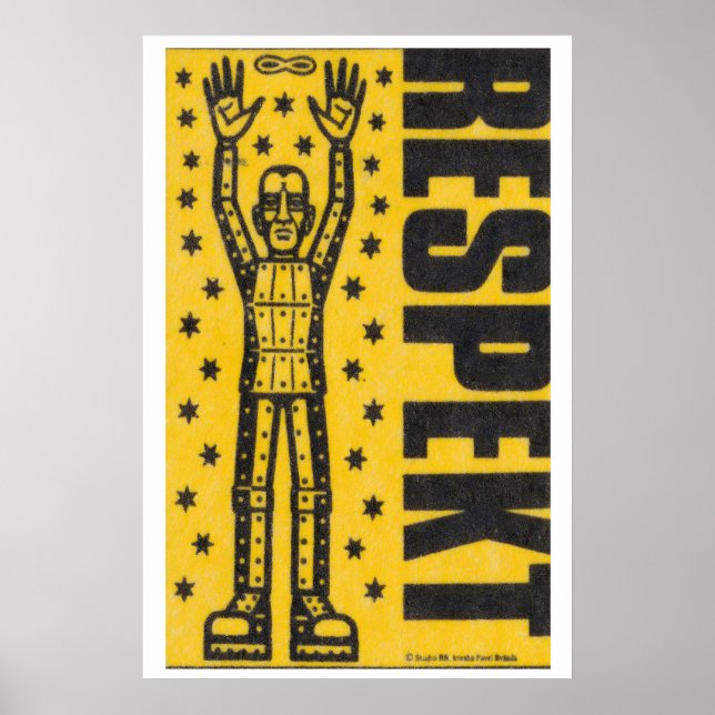 Respect - Matchbox Print - Aesthetic Wall Art (Front)