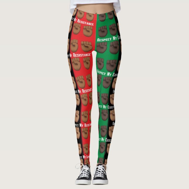 Respect My Existence Or Expect My Resistance Leggings (Front)