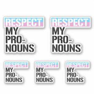 Respect My Pronouns Sticker
