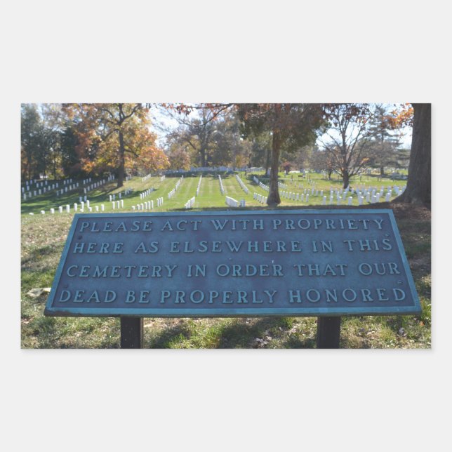 Respect Sign Rectangular Sticker (Front)