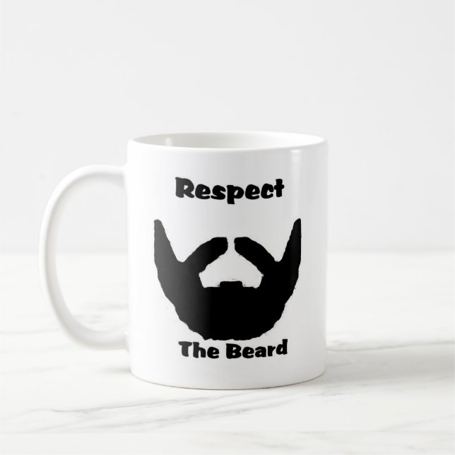 respect the beard coffee mug (Left)