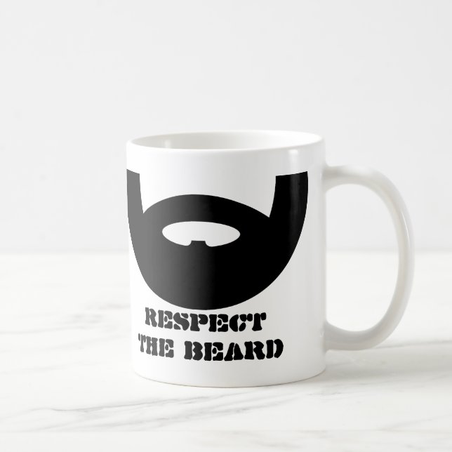 Respect the beard coffee mug for manly men (Right)