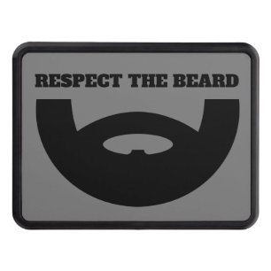 Respect the beard funny Father's day gift truck Hitch Cover