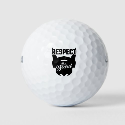 Respect The Beard Golf Balls