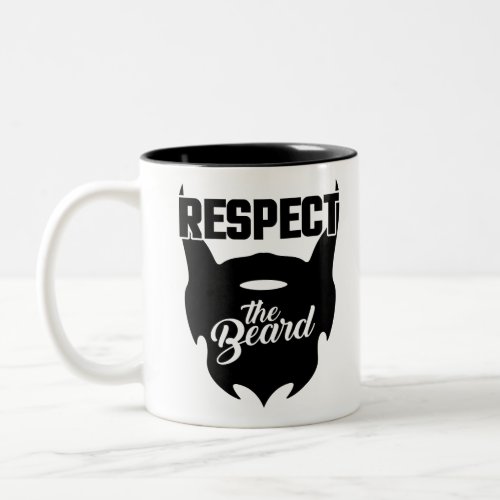 Respect The Beard Two_Tone Coffee Mug