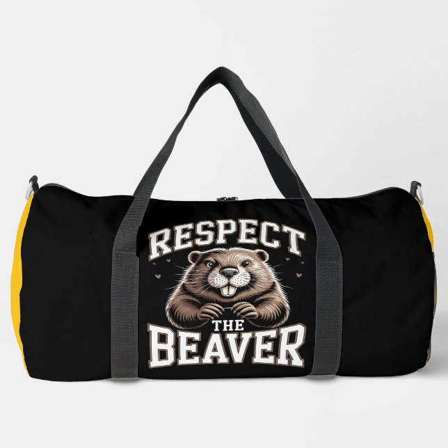 Respect The Beaver Duffle Bag (Front)