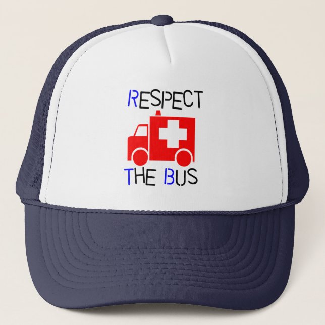 Respect the Bus Trucker Hat (Front)