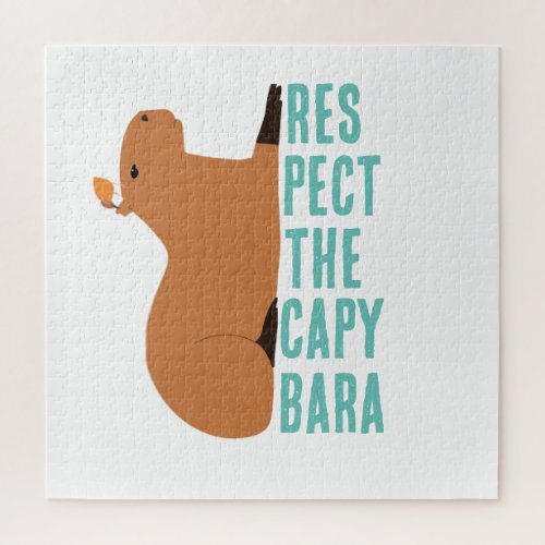 Respect the capybara jigsaw puzzle