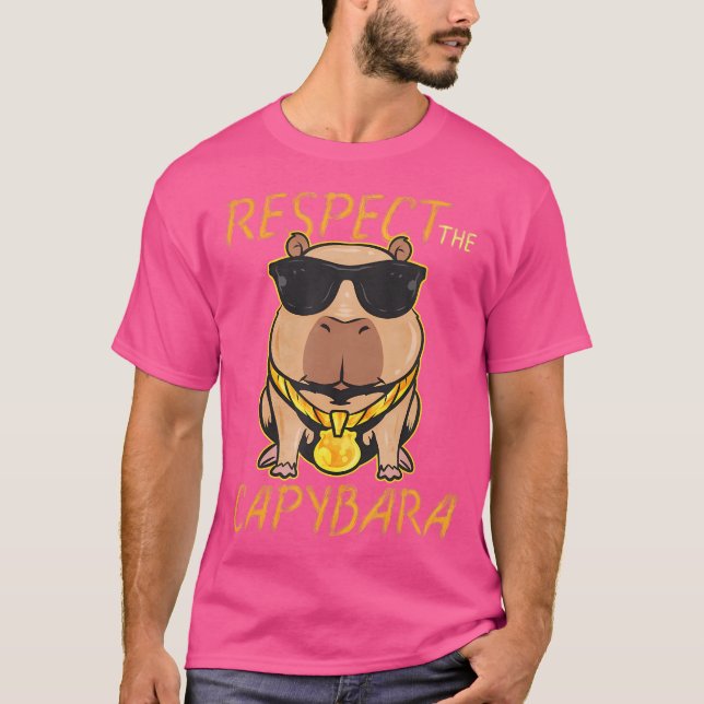 Respect The Capybara T-Shirt (Front)