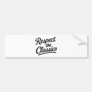 Respect the Classics Car Decal Vintage Car