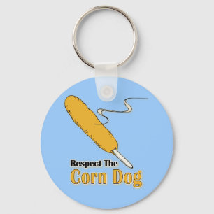 Respect The Corn Dog? Keychain