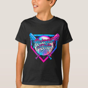 Respect The Drip Baseball Ice Cream For Kids Boys T-Shirt