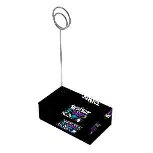 Respect The Drip Basketball Design Place Card Holder