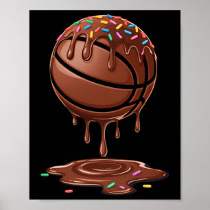 Respect The Drip Sketll Sprinkles Chocolate Cream  Poster