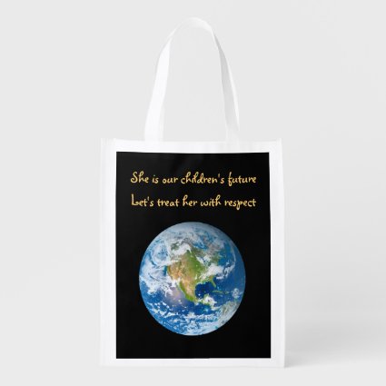 Respect the Earth - Earth Day Grocery Bag