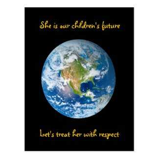 Respect the Earth - Earth Day Postcard