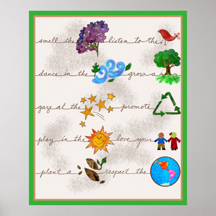Respect the Earth, Love your Children Print
