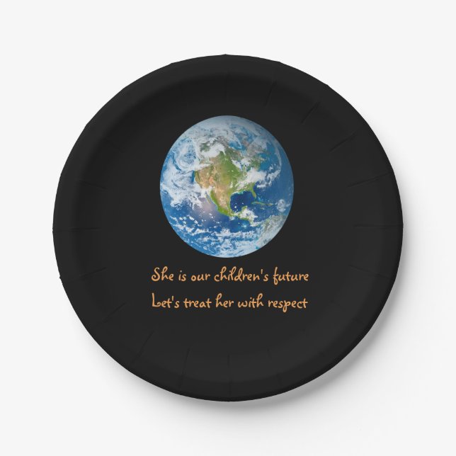 Respect the Earth Paper Plates (Front)