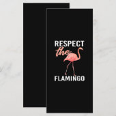 Respect The Flamingo | Funny Flamingo Lover (Front/Back)