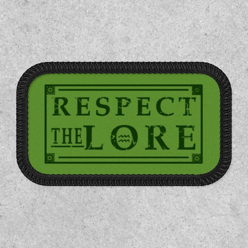 RESPECT THE LORE Square C Patch