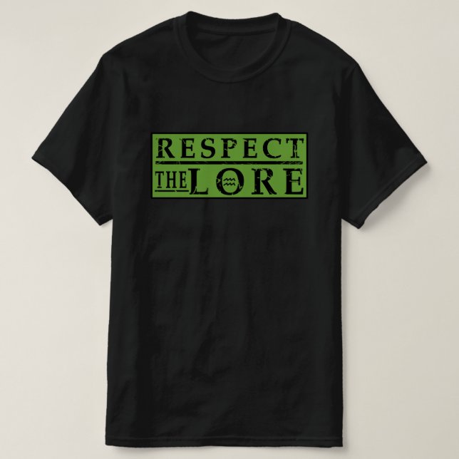 RESPECT THE LORE Square  T-Shirt (Design Front)
