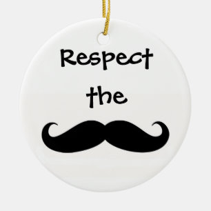 Respect the Mustache Ornament