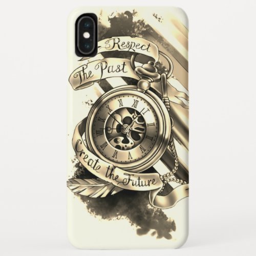 respect the past create the future iPhone XS max case