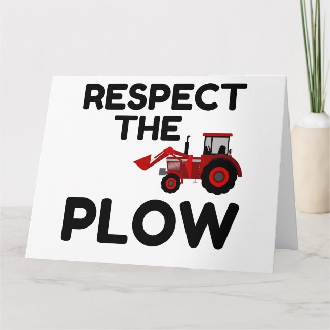 RESPECT THE PLOW THANK YOU CARD (Front)