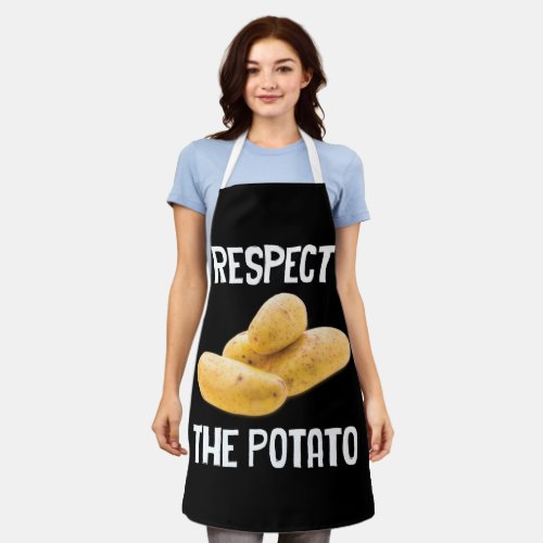 Respect The Potato Root Vegetable Apron