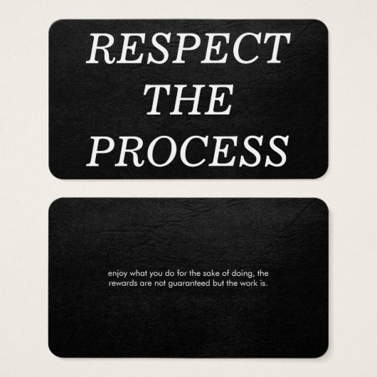 Respect the Process (Front & Back)