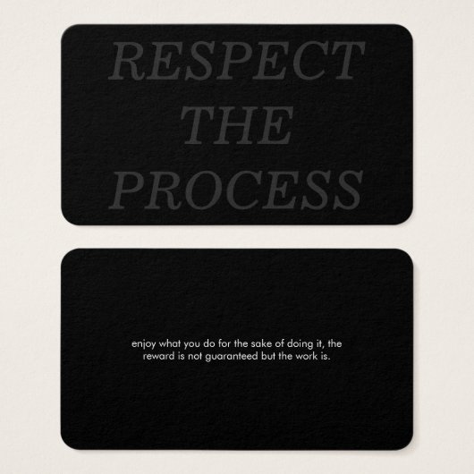 Respect the Process (Front & Back)