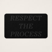 Respect the Process (Front)