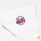 Respect the Process Classic Round Sticker (Envelope)
