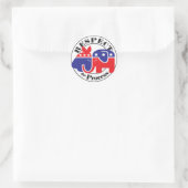 Respect the Process Classic Round Sticker (Bag)