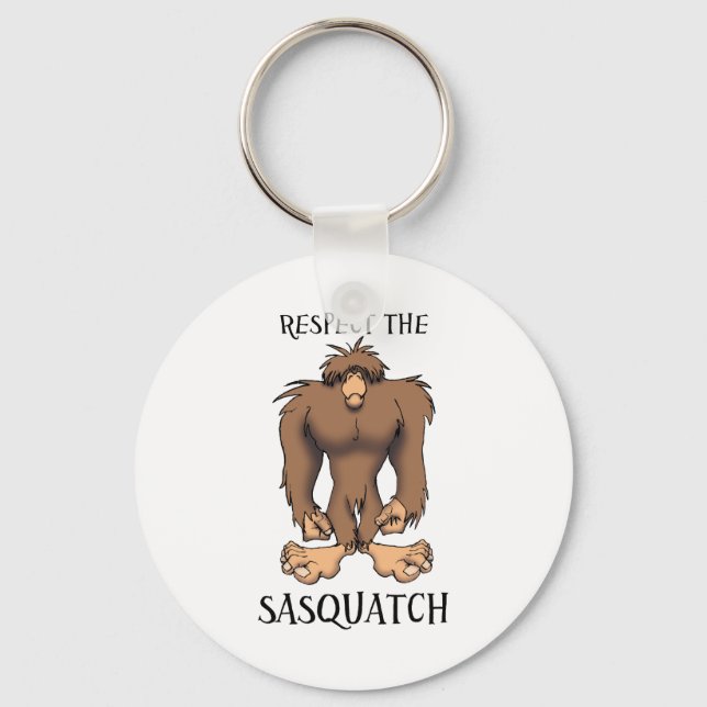 RESPECT THE SASQUATCH KEYCHAIN (Front)