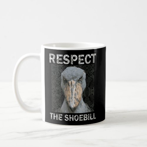 Respect The Shoebill African Bird Aztec Mayan Bird Coffee Mug