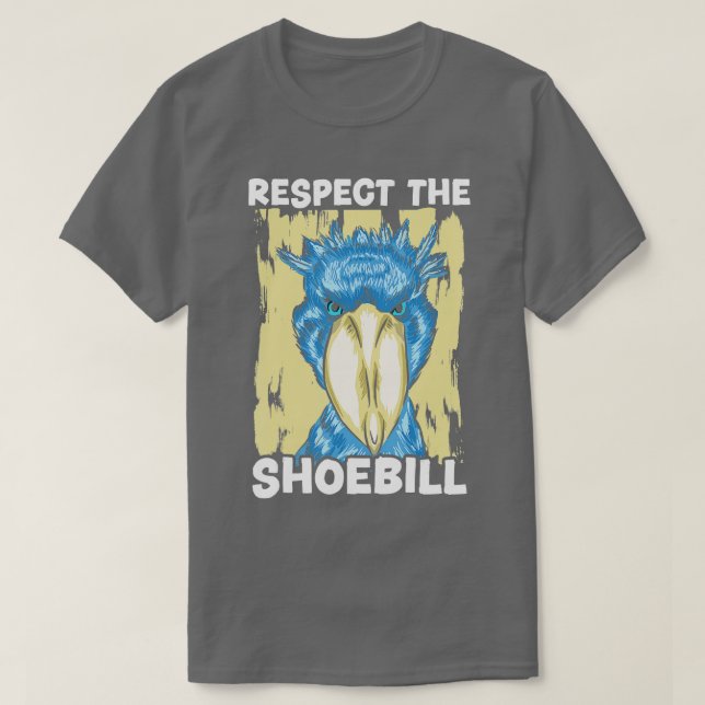Respect The Shoebill Stork Bird Whisperer Whalehea T-Shirt (Design Front)