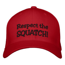 RESPECT THE SQUATCH!  Look like a PRO in Bobo&#39;s Embroidered Baseball Cap