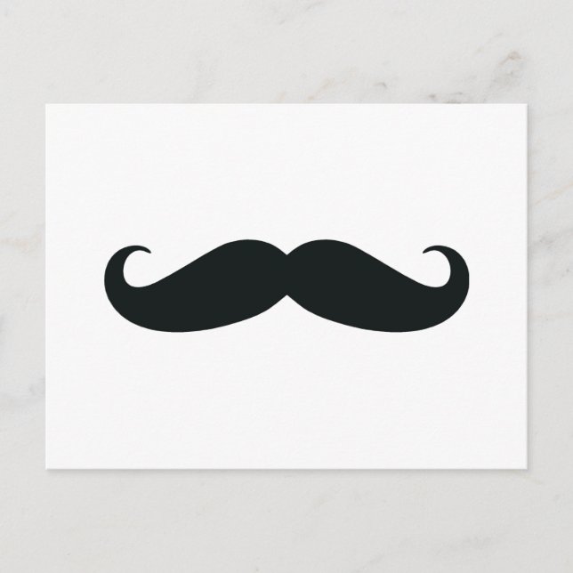 Respect the Stache Mustache Postcard (Front)