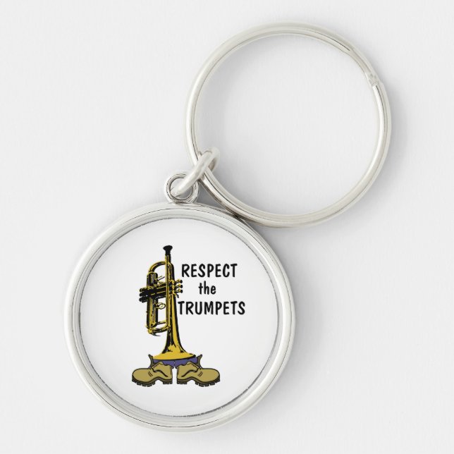 Respect the Trumpets Keychain (Front)