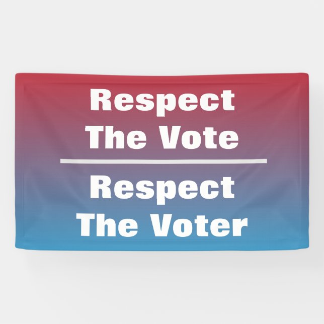 Respect The Vote and Voter Banner (Horizontal)