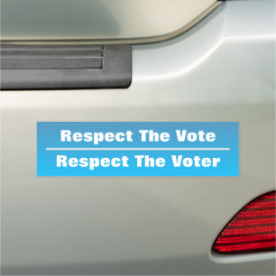 Respect The Vote and Voter Car Magnet