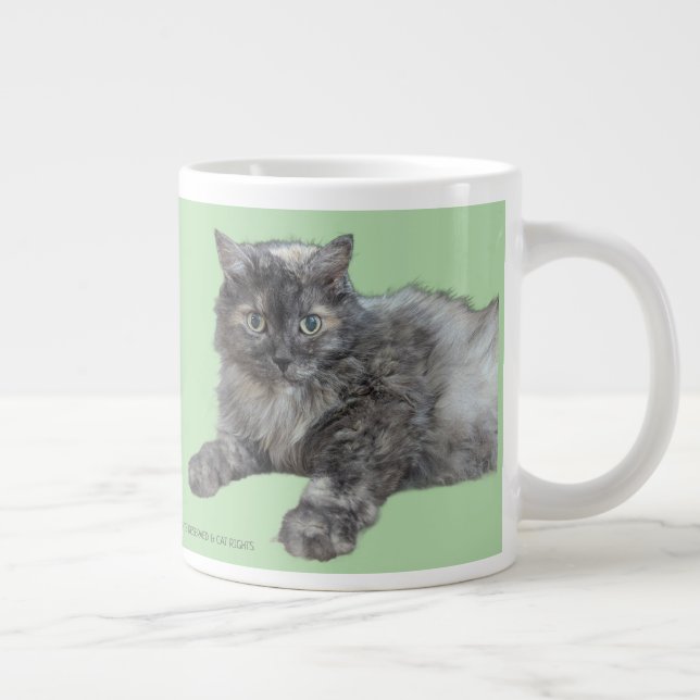 Respect Your Cat by RoseWrites  Giant Coffee Mug (Right)