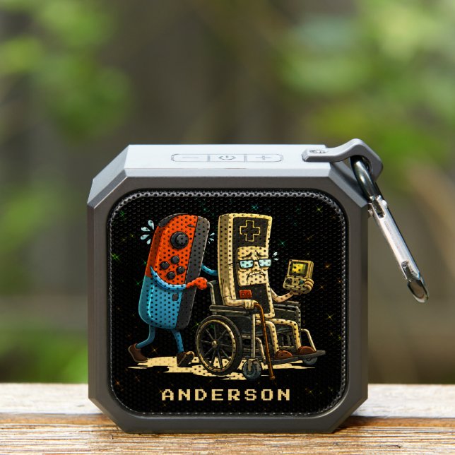 Respect Your Elders Gaming Control Retro Funny Bluetooth Speaker (Insitu(Outdoor))