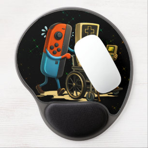 Respect Your Elders Gaming Control Retro Funny Gel Mouse Pad