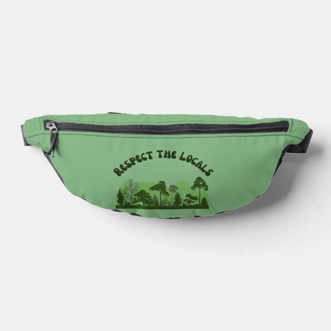 Respect Your Locals Leave No Trace Ecofriendly Fanny Pack (Lay Down)