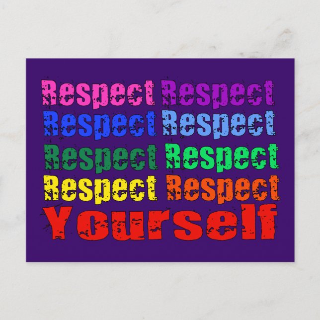 Respect Yourself Postcard (Front)